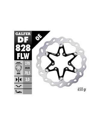 DISC WAVE FIXED GROOVED 270x3mm