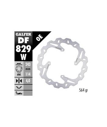 DISC WAVE FIXED GROOVED 243x4mm