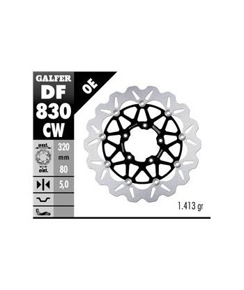 DISC WAVE FLOATING COMPLETE (C. ALU.) 320x5mm