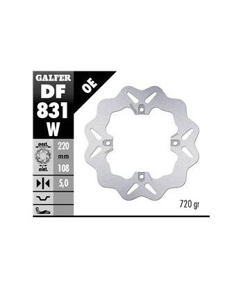 DISC WAVE FIXED 220x5mm