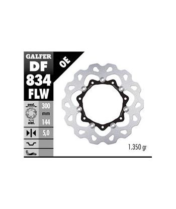 DISC WAVE FLOATING (C. STEEL) 300x5mm