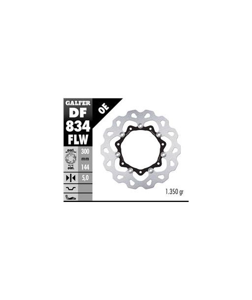 DISC WAVE FLOATING (C. STEEL) 300x5mm