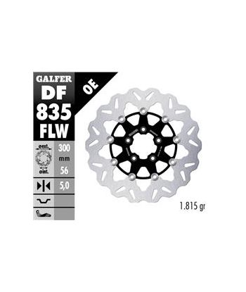 DISC WAVE FLOATING COMPLETE (C. ALU.) 300x5mm