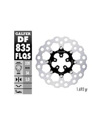 DISC CUBIQ FLOATING (C. STEEL) SUPER OSIZE 330x5mm