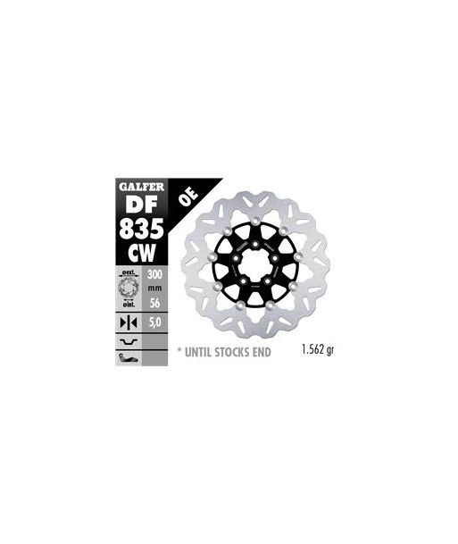 DISC WAVE FLOATING (C. STEEL) 300x5mm