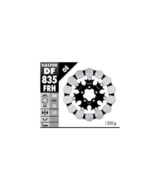 DISC WAVE SKULL DESIGN FIXED 300x5mm