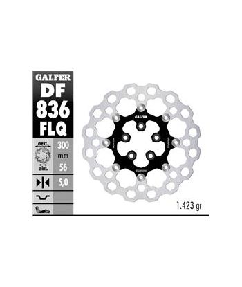 DISC CUBIQ FLOATING (C. STEEL) 300x5mm