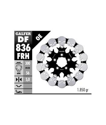 DISC WAVE SKULL DESIGN FIXED 300x5mm