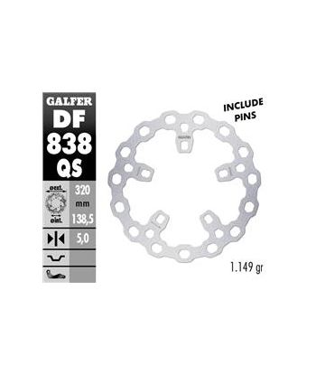 DISC CUBIQ FIXED OVERSIZED 320x5mm