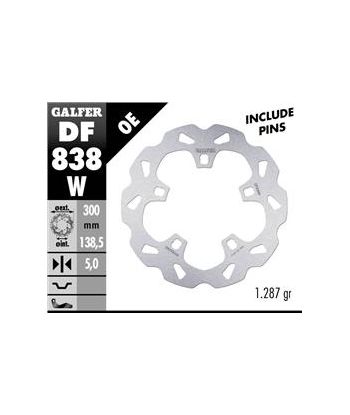 DISC WAVE FIXED 300x5mm