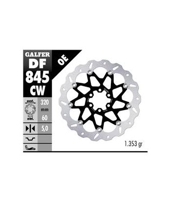 DISC WAVE FLOATING COMPLETE (C. ALU.) 320x5mm