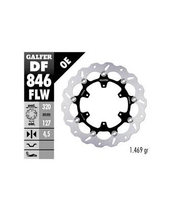 DISC WAVE FLOATING (C. STEEL) 320x4.5mm