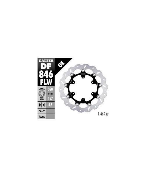 DISC WAVE FLOATING (C. STEEL) 320x4.5mm