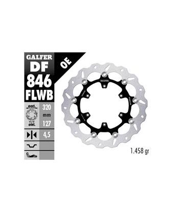 DISC WAVE FLOATING (C. STEEL) 320x4.5mm