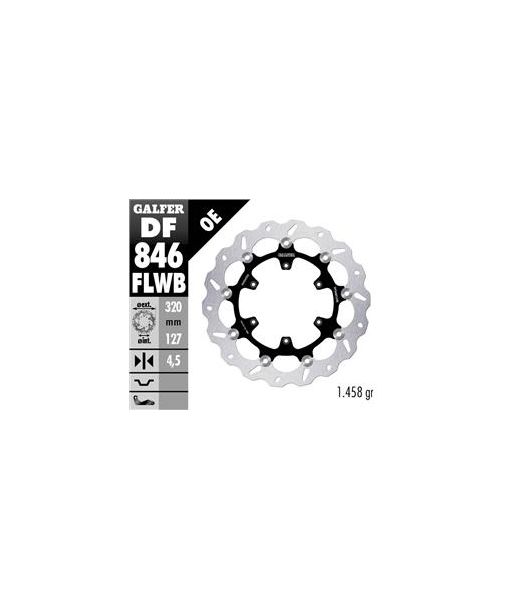 DISC WAVE FLOATING (C. STEEL) 320x4.5mm