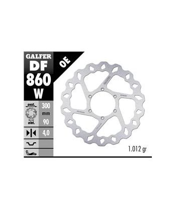 DISC WAVE FIXED 300x4mm