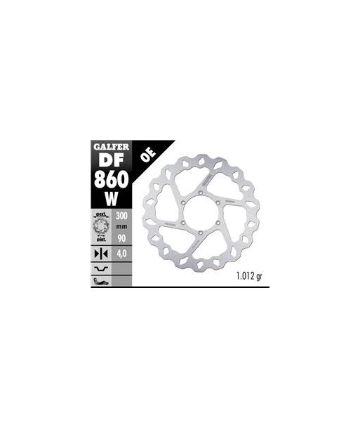 DISC WAVE FIXED 300x4mm