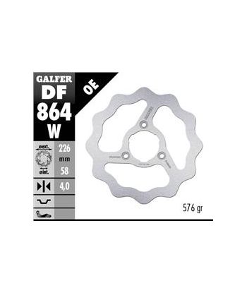 DISC WAVE FIXED 226x4mm