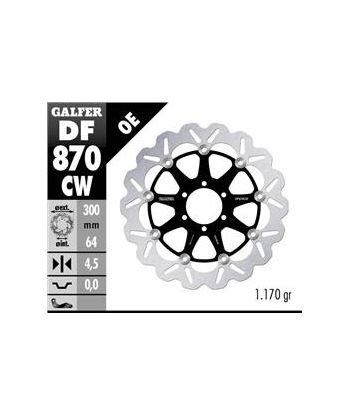 DISC WAVE FLOATING COMPLETE (C. ALU.) 300x4,5mm