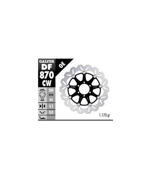 DISC WAVE FLOATING COMPLETE (C. ALU.) 300x4,5mm