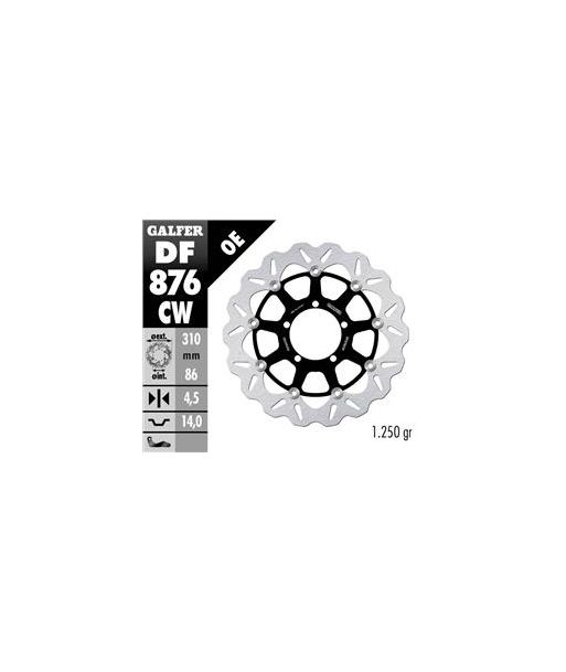 DISC WAVE FLOATING COMPLETE (C. ALU.) 310x4,5mm