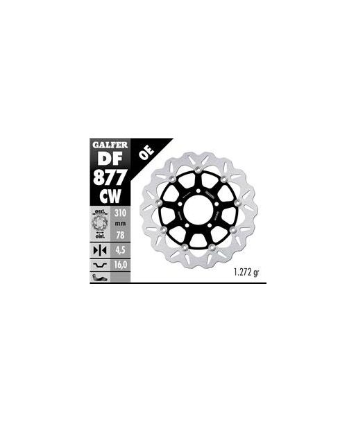 DISC WAVE FLOATING COMPLETE (C. ALU.) 310x4,5mm
