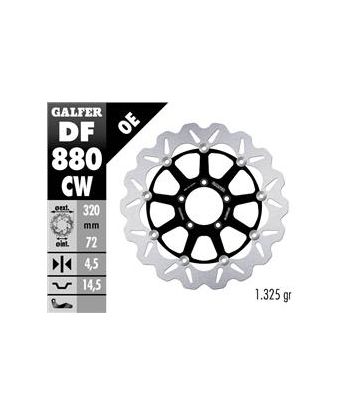 DISC WAVE FLOATING COMPLETE (C. ALU.) 320x5mm