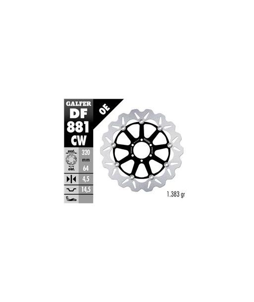 DISC WAVE FLOATING COMPLETE (C. ALU.) 320x4,5mm