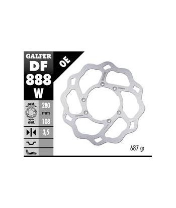 DISC WAVE FIXED 280x3,5mm