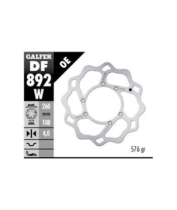 DISC WAVE FIXED 260x4mm