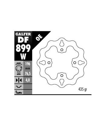 DISC WAVE FIXED 196x4mm
