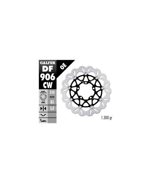 DISC WAVE FLOATING GROOVED RIGHT (C. ALU.) 310x5mm