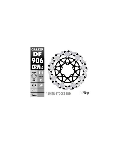 DISC WAVE FLOATING GROOVED LEFT (C. ALU.) 310x5mm