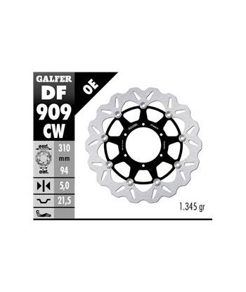 DISC WAVE FLOATING COMPLETE (C. ALU.) 310x5mm
