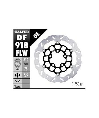 DISC WAVE FLOATING (C. STEEL) 310x5,5mm