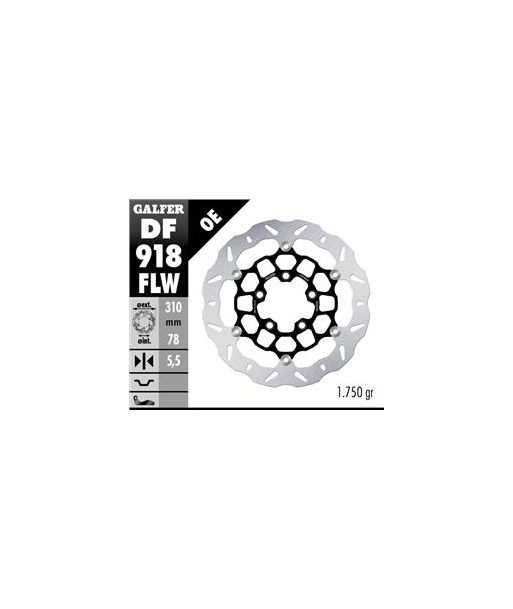 DISC WAVE FLOATING (C. STEEL) 310x5,5mm