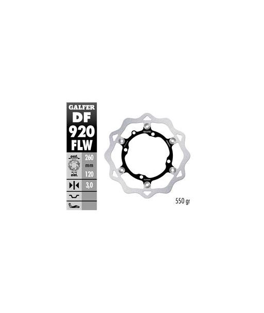 DISC WAVE FLOATING (C. STEEL) 260x3mm