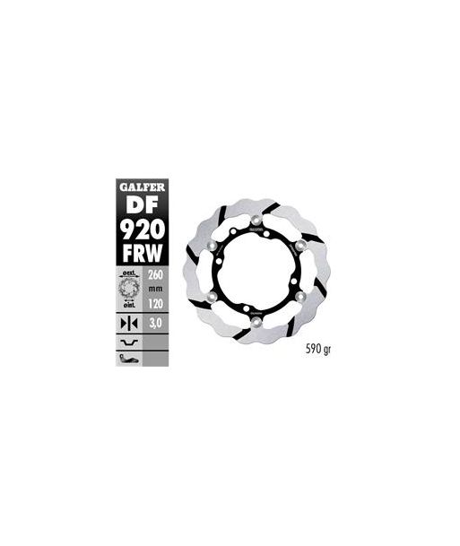DISC WAVE FLOATING GROOVED (C. STEEL) 260x3mm
