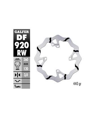 DISC WAVE FIXED 260x3mm