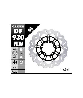 DISC WAVE FLOATING (C. STEEL) 305x5mm