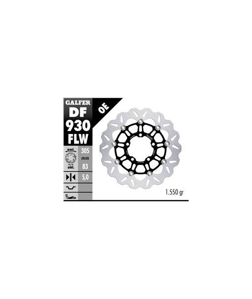 DISC WAVE FLOATING (C. STEEL) 305x5mm
