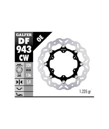 DISC WAVE FLOATING 320x5mm (C. ALU.)