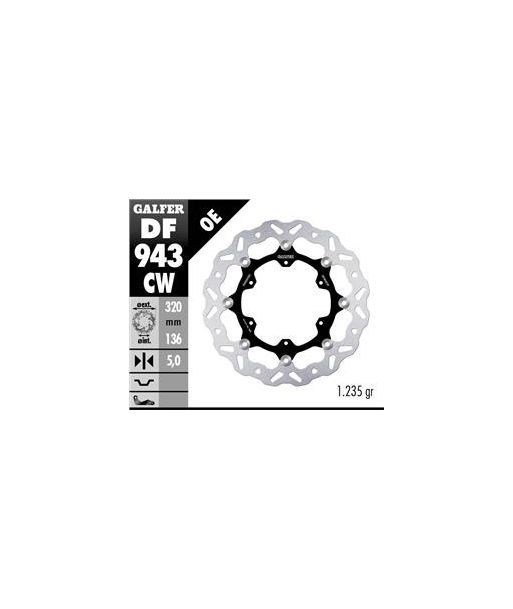 DISC WAVE FLOATING 320x5mm (C. ALU.)