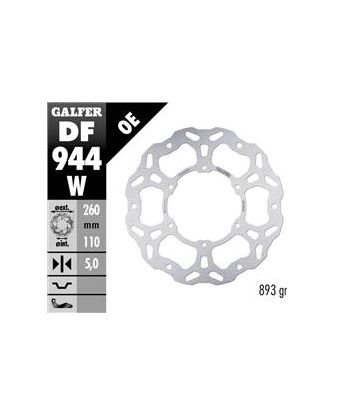 DISC WAVE FLOATING (C. STEEL) 260x5mm