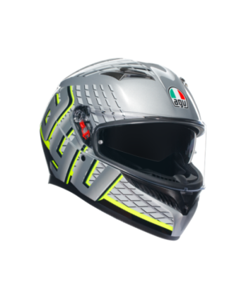 K3 AGV E2206 MPLK FORTIFY GREY/BLACK/YELLOW FLUO