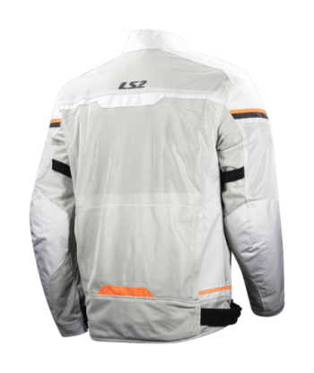 LS2 RIVA LIGHT GREY HIS VIS ORANGE