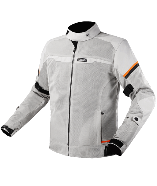 LS2 RIVA LIGHT GREY HIS VIS ORANGE