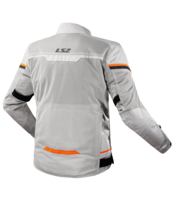 LS2 RIVA LIGHT GREY HIS VIS ORANGE
