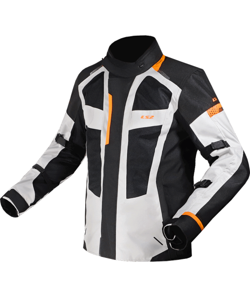 LS2 SCOUT BLACK GREY ORANGE