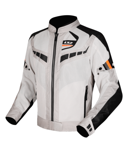 LS2 GARDA AIR BLACK GREY HI VIS ORANGE
